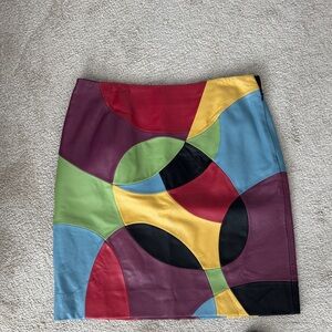 Metrostyle Multicolor Patchwork Pencil Skirt